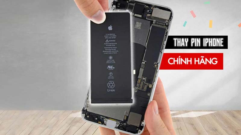 Thay pin chinh hang iphone tai Viet Anh Mobile